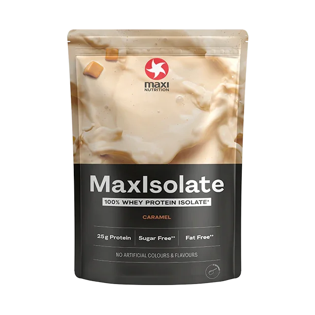 MaxiNutrition MaxIsolate Whey Protein Isolate Powder Caramel 1kg