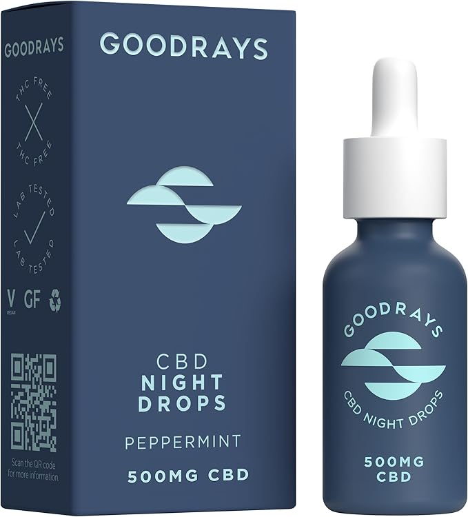 Goodrays Peppermint Flavour CBD Oil Night Drops 15ml (500mg)