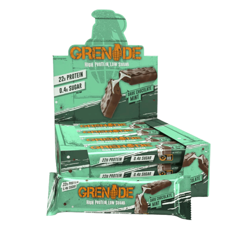 Grenade Dark Chocolate Mint Protein Bar 60g - Case of 12