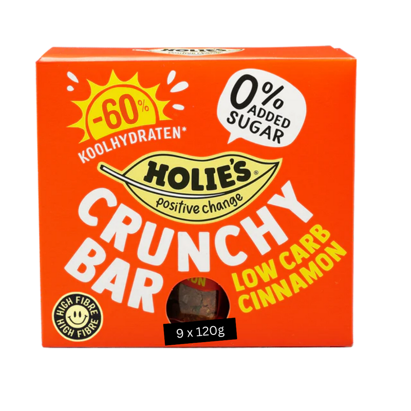 Holies Crunchy Bar Low Carb Cinnamon 9 x 120g multipacks