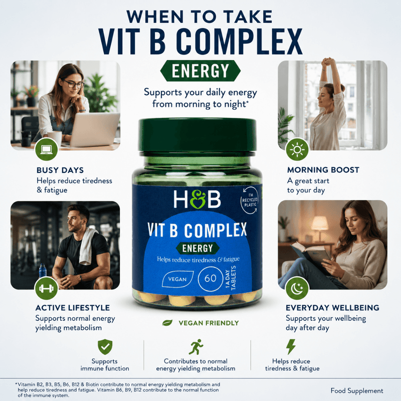 Holland & Barrett Complete Vit B Complex Energy (60 Tablets)