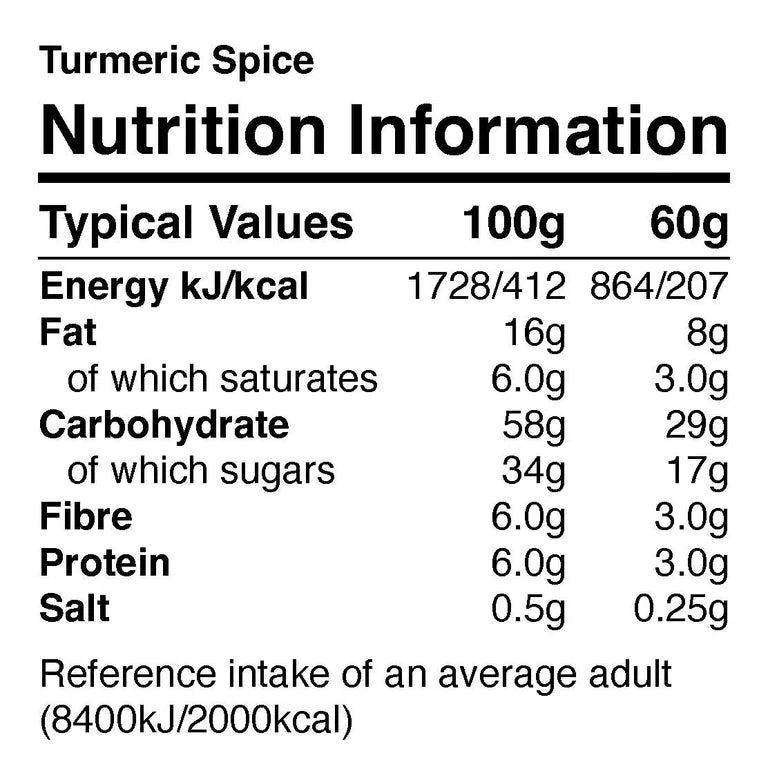 NutriFX Workfit Turmeric Spice Spark Bites (5 x 50g multipack)