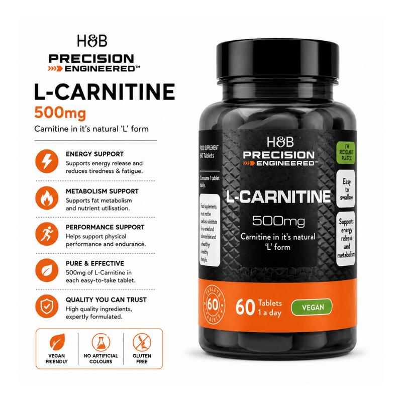 L-Carnitine 500mg 60 Tablets
