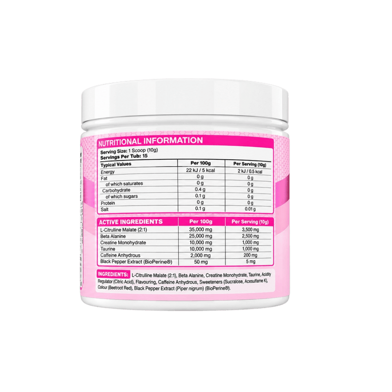 Naughty Boy Pre-Workout Pink Lemonade - 15 Servings