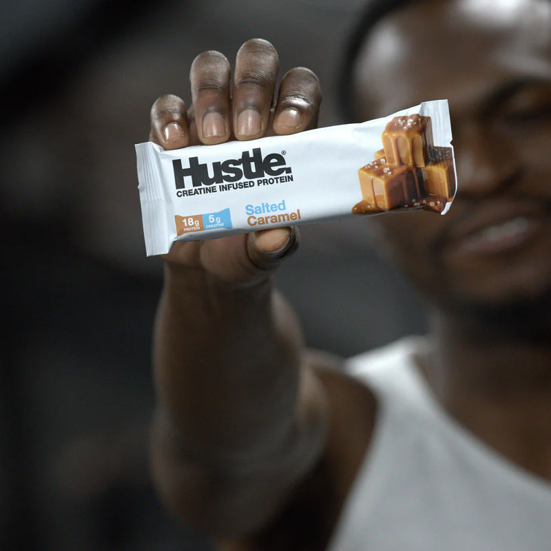 Hustle Salted Caramel Creatine Infused Protein bar 75g - Case of 12