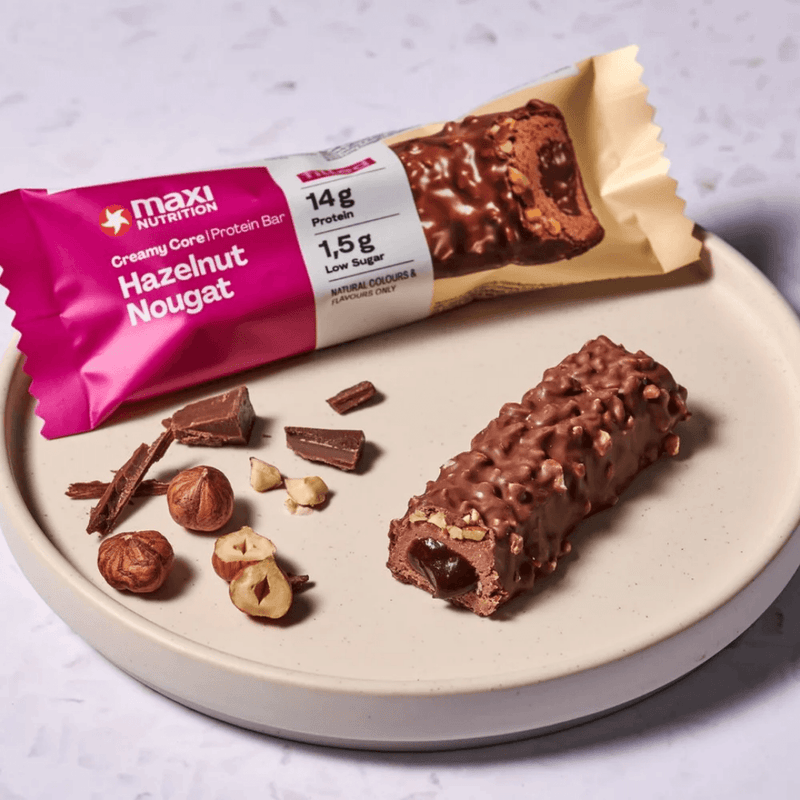 MaxiNutrition Hazelnut Nougat Creamy Core protein bar 45g - Case of 12