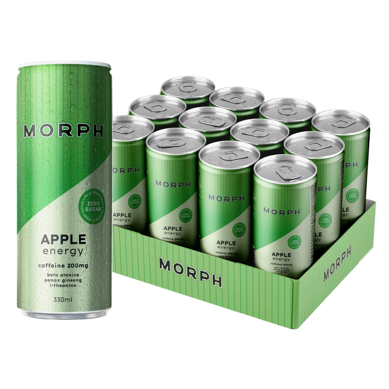 Morph Energy Zero Sugar Energy Drink Apple 330ml - Case of 12