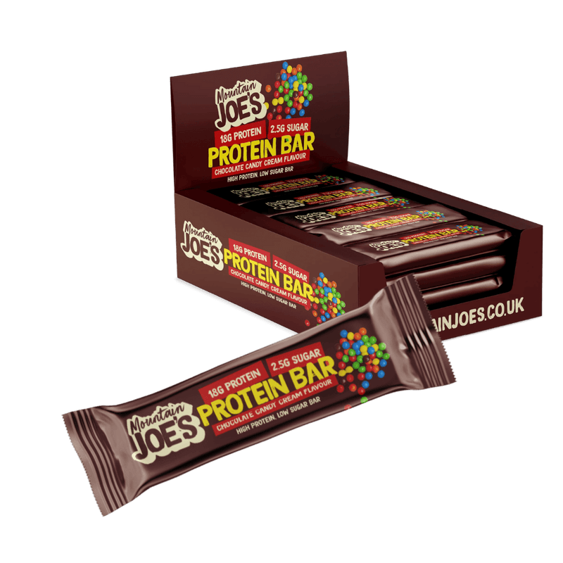 Mountain Joes Protein Bar Chocolate Candy Crème 55g Case of 12
