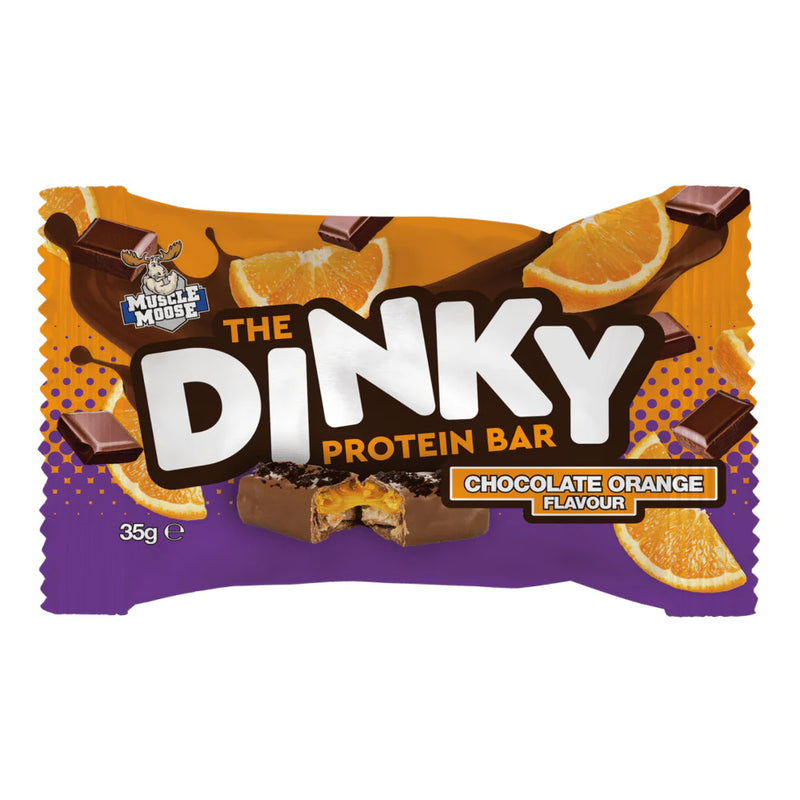 Muscle Moose The Dinky Protein Bar Chocolate Orange Flavour Bar 35g - Case of 12