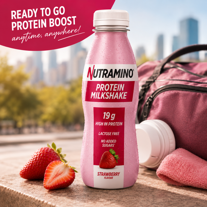 Nutramino Protein Milkshake Strawberry 250ml - Case of 12