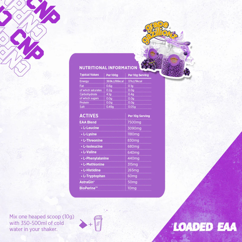 CNP Loaded EAA Grape Gazillions 300g (30 servings)