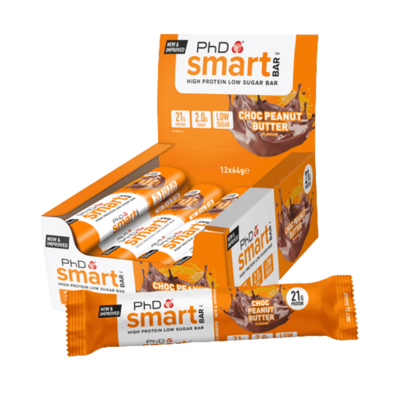 PhD Smart Bar Chocolate Peanut Butter 64g Case of 12