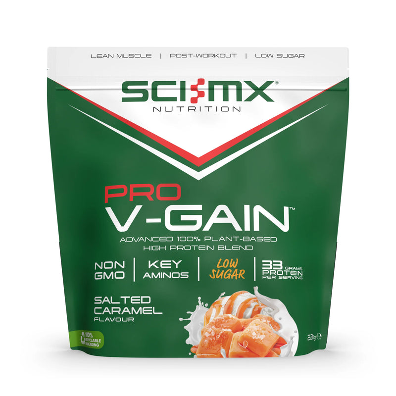 Sci-MX Nutrition Salted Caramel flavour Pro V-GAIN Vegan Protein Powder 2.2kg