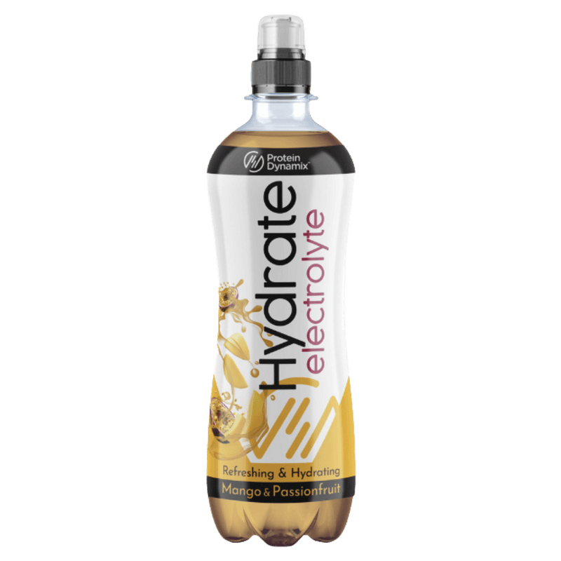 Protein Dynamix Hydrate Mango & Passionfruit Electrolyte Water 500ml case of 12