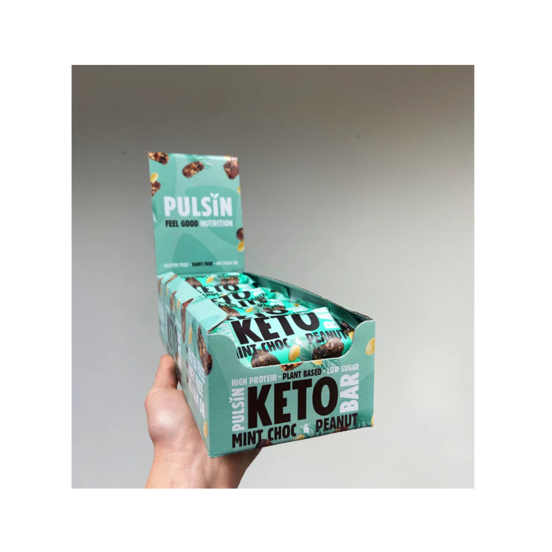 Pulsin Mint Choc & Peanut Keto Bar 50g - Case of 18