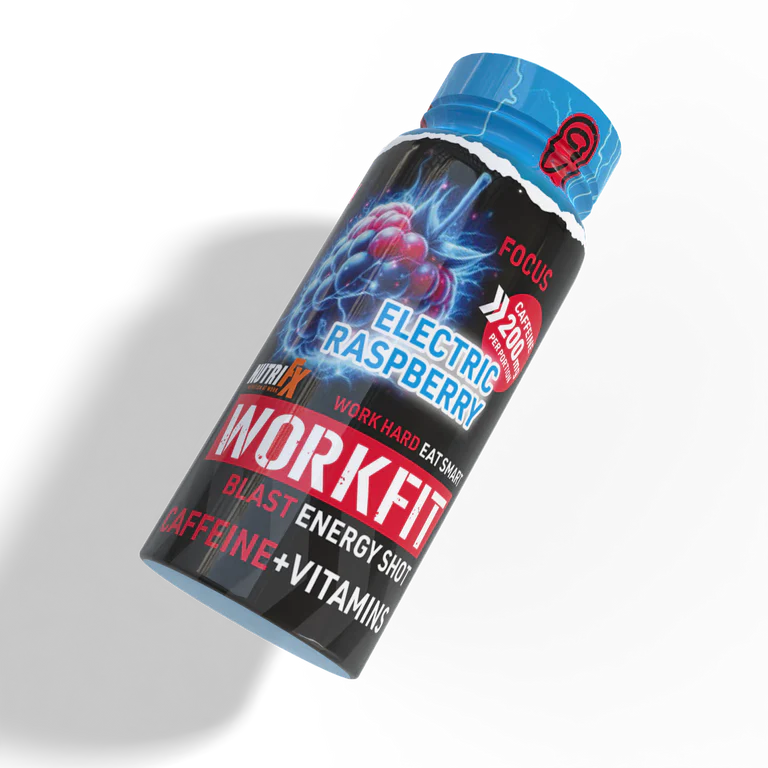 NutriFX Workfit Electric Raspberry Blast Energy Shot (6 x 60ml multipack)