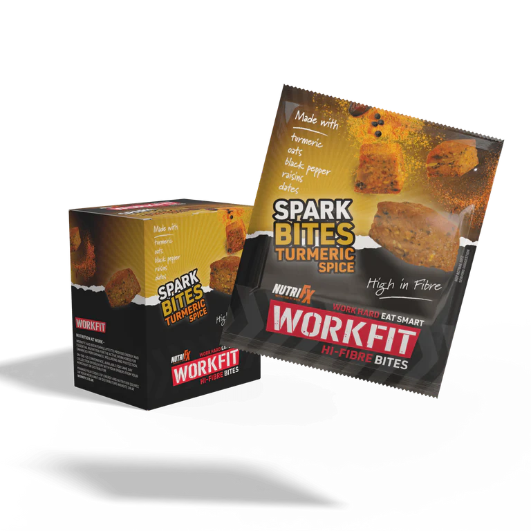 NutriFX Workfit Turmeric Spice Spark Bites (5 x 50g multipack)
