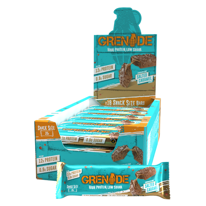 Grenade Chocolate Chip Salted Caramel Snack-Size Protein bar 35g - Case of 18
