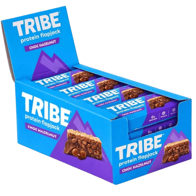 Tribe Choc Hazelnut Protein Flapjacks 50g - Case of 12