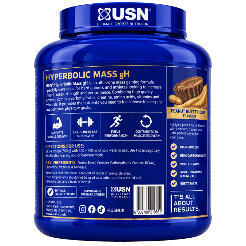 USN Hyperbolic Mass Peanut Butter cup 2kg