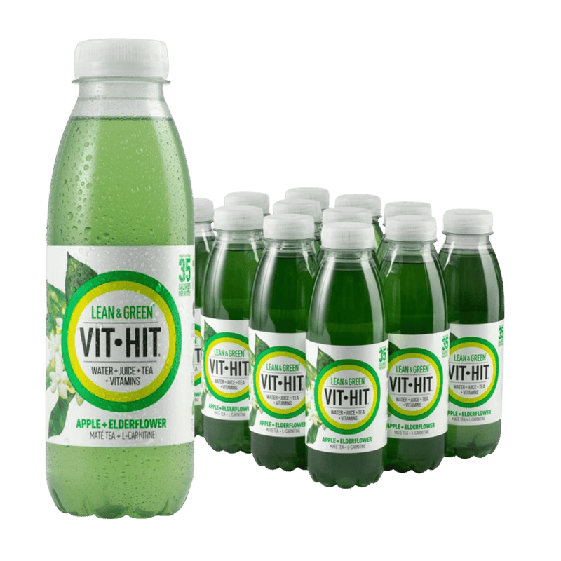VITHIT Lean & Green Apple & Elderflower - 500ml Case of 12