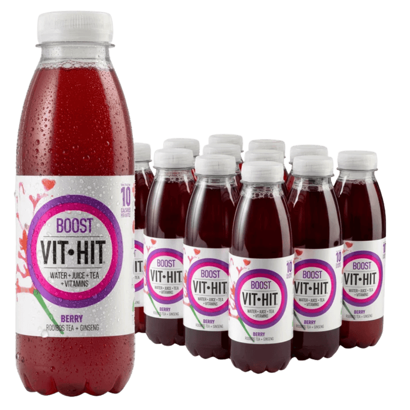 Vithit Boost Berry Flavour Vitamin Drink 500ml Case of 12