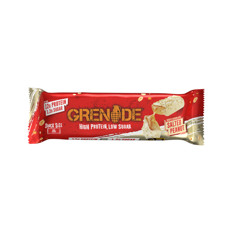 Grenade White Chocolate Salted Peanut Snack-Size Protein bar 35g - Case of 18