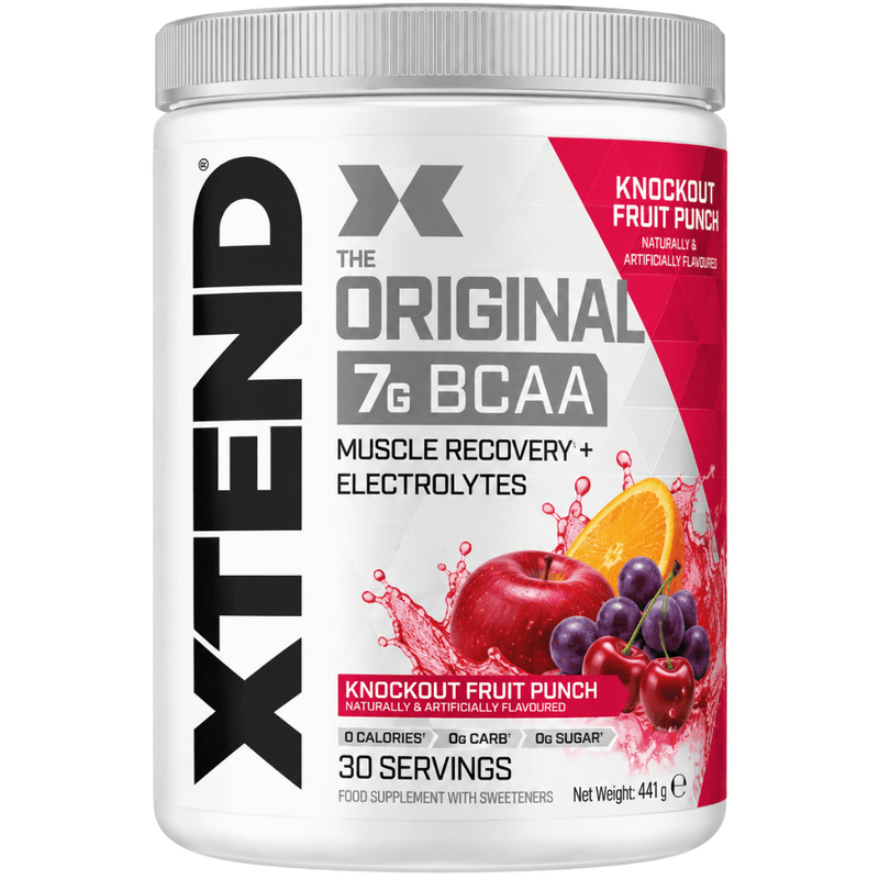 XTEND Original BCAA Powder Knockout Fruit Punch 30 Servings
