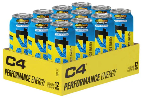Wholesale C4 Performance Energy Millions Bubblegum Energy Drink 12x500ml For Your Store
