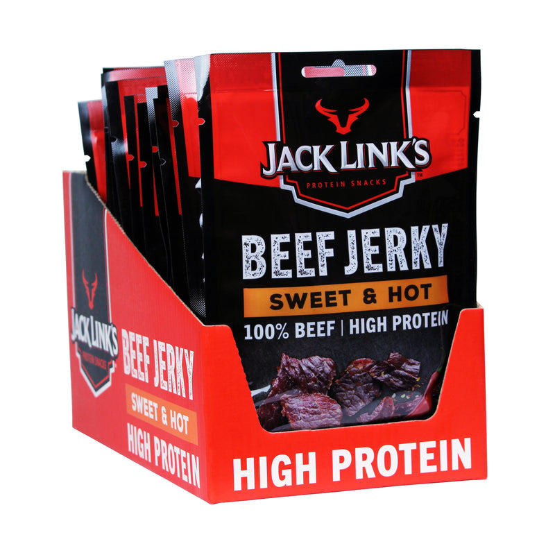 Jack Links Sweet & Hot Beef Jerky 60g - Case of 12