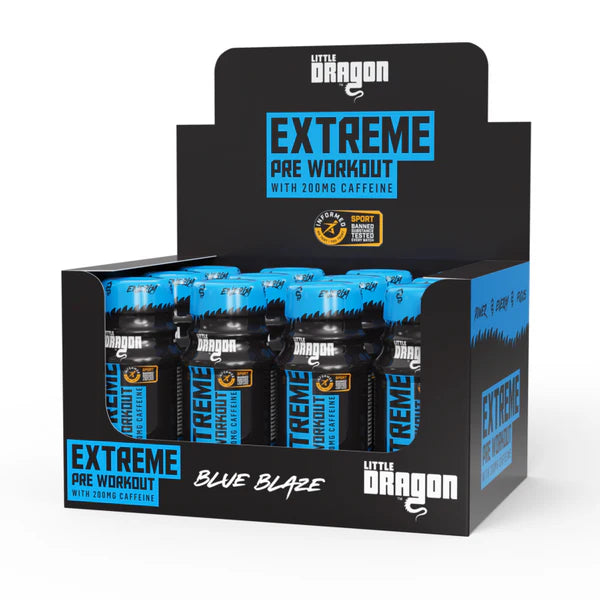 Little Dragon Extreme Pre-Workout Shot Blue Raspberry 60ml - Case of 12