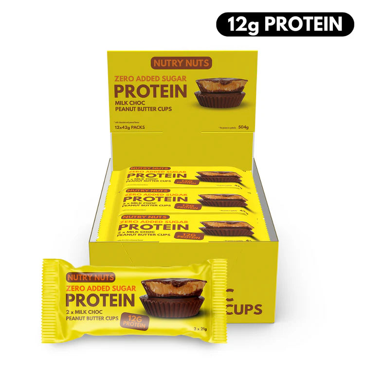 Nutry Nuts Peanut Butter Cups Milk Chocolate 42g - Case of 12