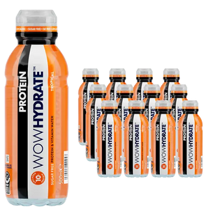 Wow Hydrate Tropical Sugar Free Protein & Vitamin Water 500ml - Case of 12