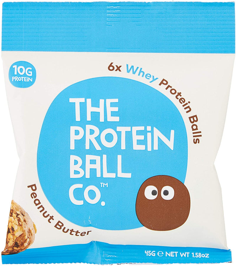 The Protein Ball Co. Peanut Butter Whey Protein Balls 45g - Case of 10