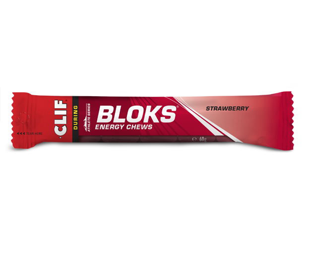 Clif Bloks Strawberry flavour Energy Chews 60g - Case of 18