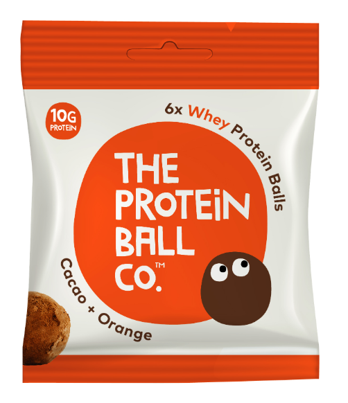 Protein Ball Co. Cacao & Orange Whey Protein Balls 45g - Case of 10