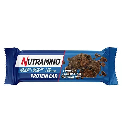 Nutramino Crunchy Chocolate & Brownie Flavour Protein Bar 55g - Case of 12