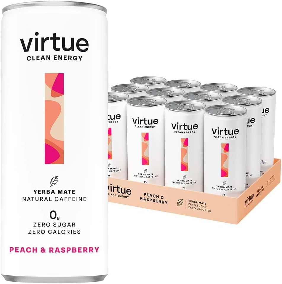 & Raspberry Clean Energy Yerba Mate Drink Case 12