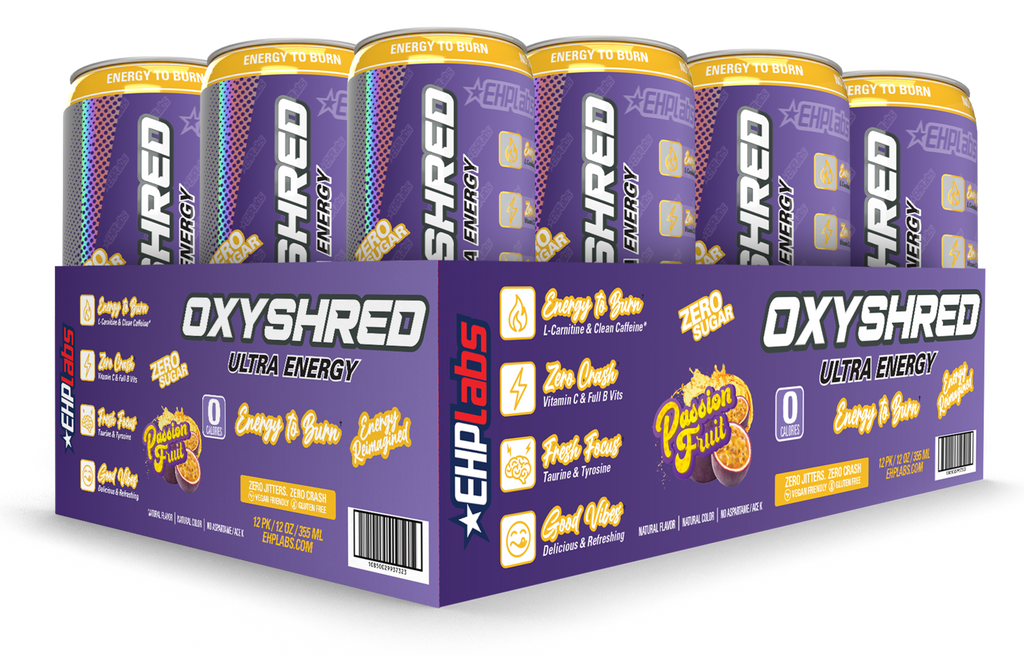 EHP Labs Oxyshred Zero Sugar Energy Drink Passion Fruit | Nutricircle EHP Labs Oxyshred Zero Sugar Energy Drink Passion Fruit | Nutricircle