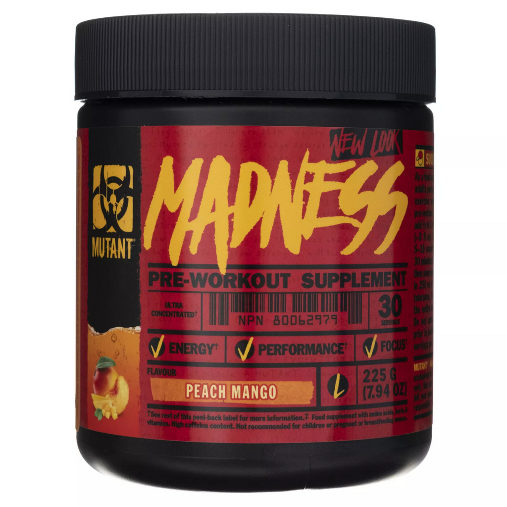 Madness Mango Flavour Pre Workout Supplement [Best Before 01 03 2026]