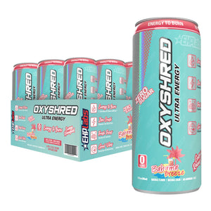 EHP Labs Oxyshred Zero Sugar Energy Drink Bahama Breeze 355ml - Case of 12 [Best Before: 05/10/2025]