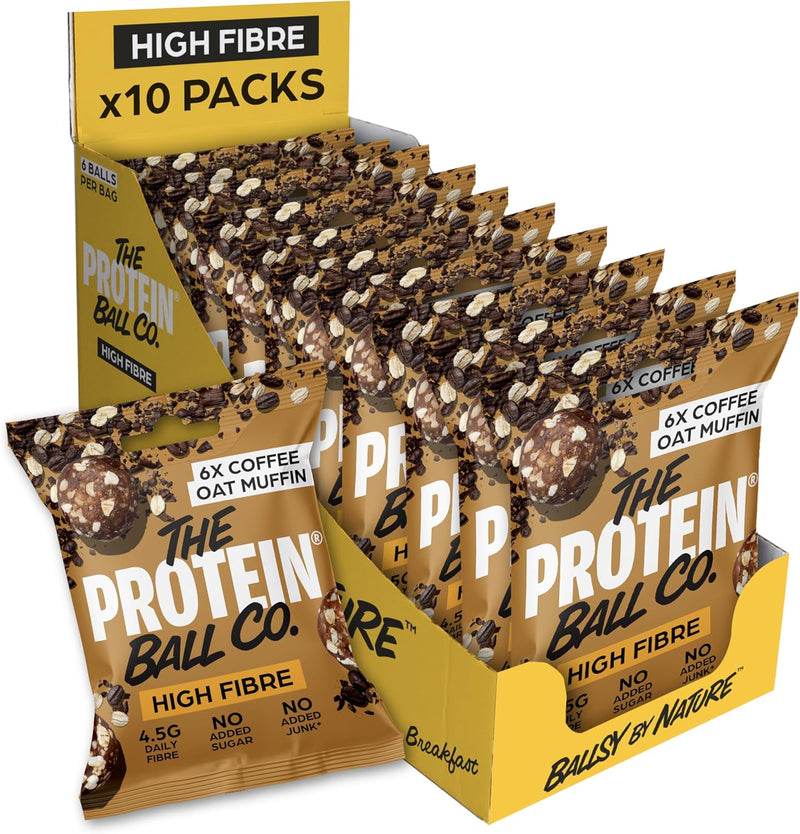 Protein Ball Co Coffee Oat Muffin 45g - Case of 10