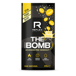 Reflex The Muscle Bomb Advanced Pre-Workout Sherbet Lemon Flavour Single Serve 20g