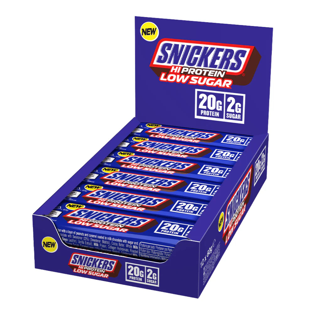 Snickers Hi Protein Low Sugar bar 57g - Case of 12