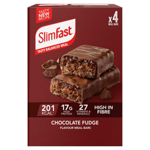 SlimFast Chocolate Fudge Flavour Meal Bars 4 x 60g