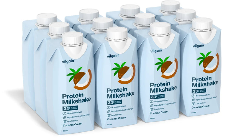 Vilgain Protein Milkshake Coconut Cream 330ml - Case of 12 [Best Before: 19/09/2025]