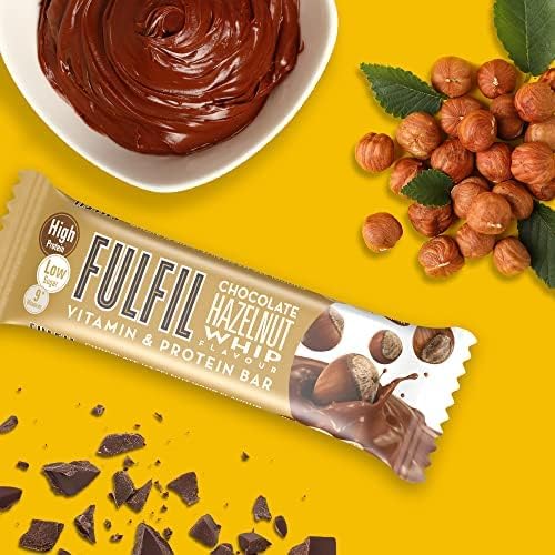 Fulfil Chocolate Hazelnut Whip flavour Protein & Vitamin bar 55g - Case of 15 Multisave