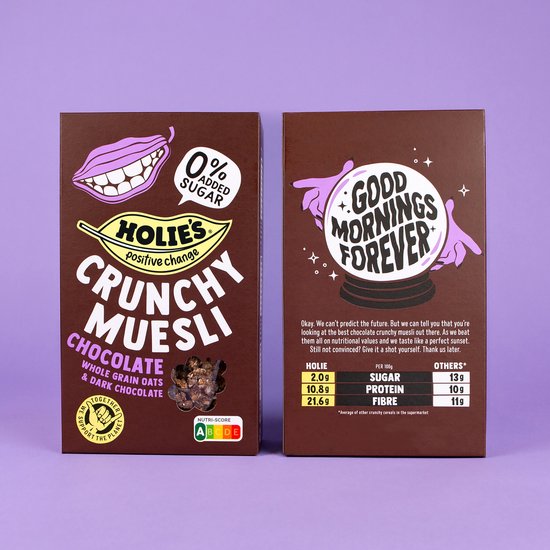 Holies Chocolate Crunchy Muesli 400g - Case of 6