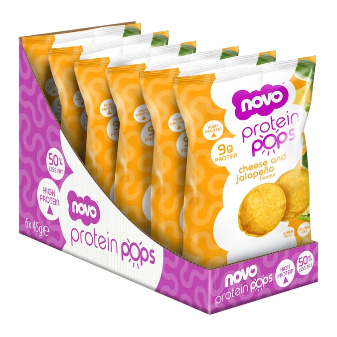 Novo Nutrition Cheese & Jalapeno Protein Pops 45g - Case of 6