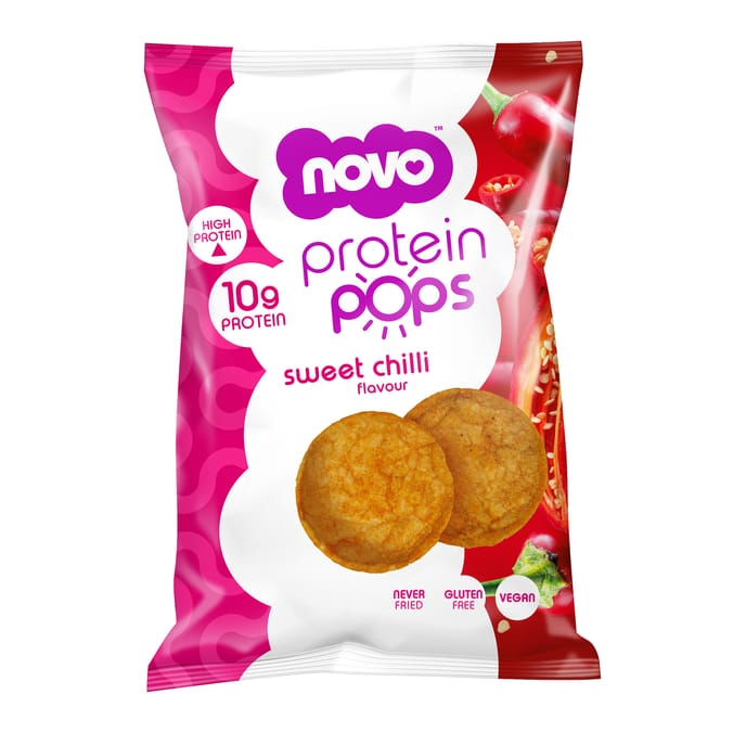 Novo Sweet Chilli Protein Pops 23g - Case of 8 [Best Before: 19/12/2025]